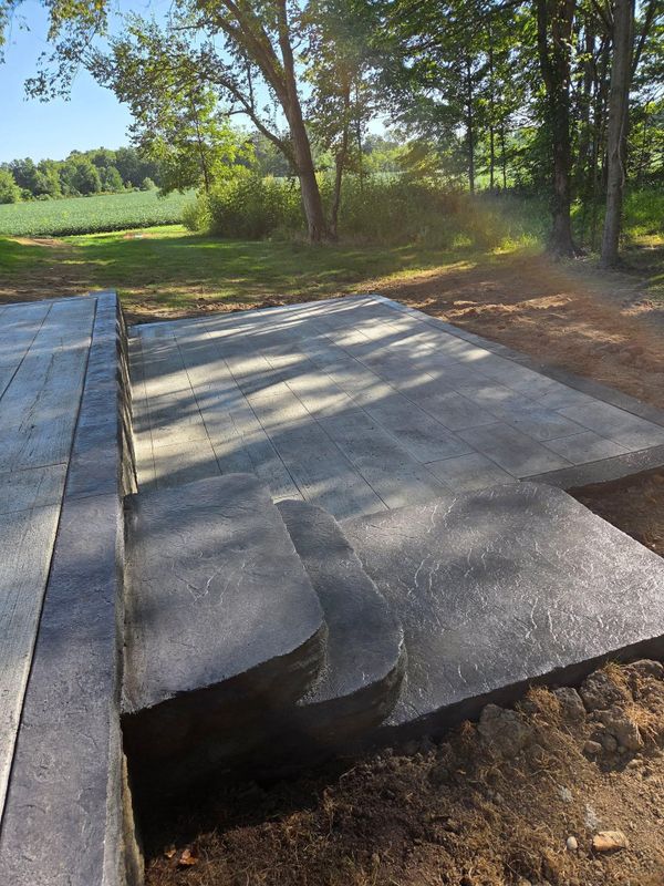 Stamped Concrete Installation
