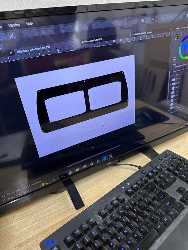 Custom Acrylic Dash Panel Fabrication