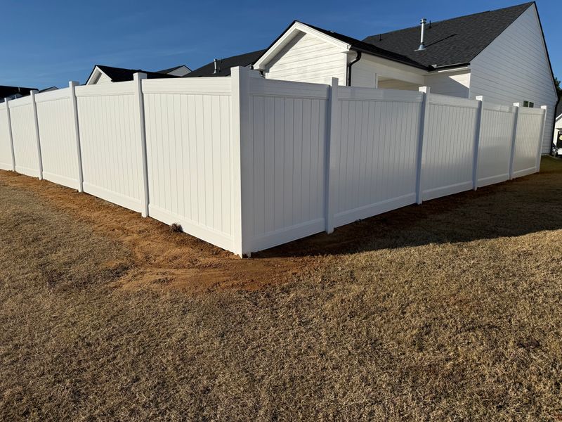 White Vinyl Fences