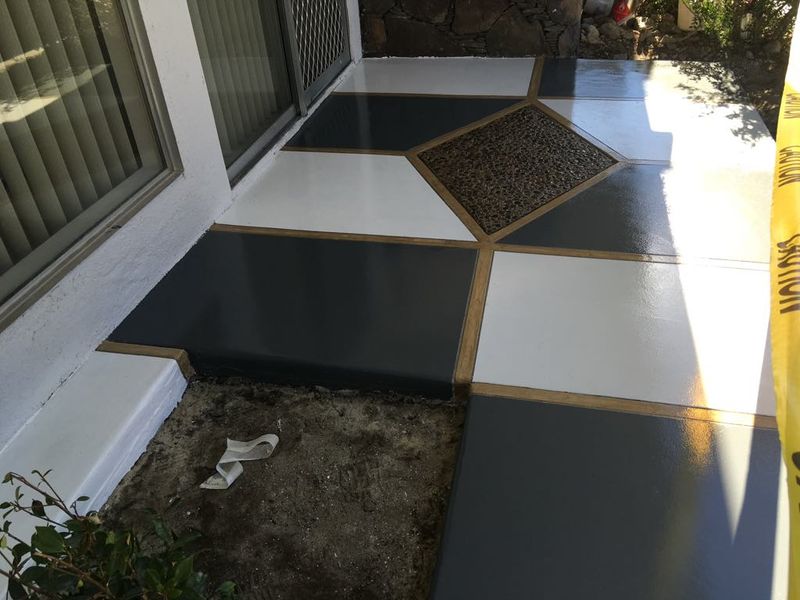 Custom concrete overlay to meet historical requirements