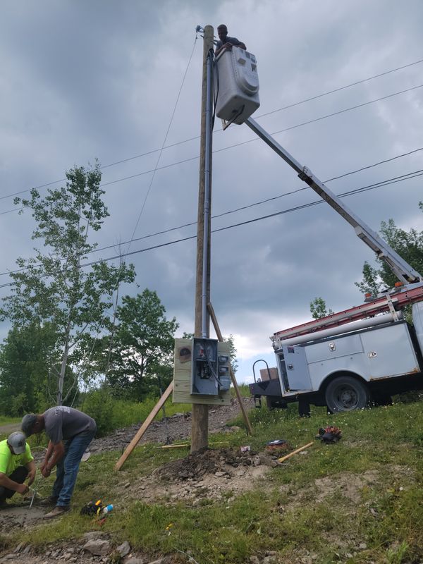  utility poles