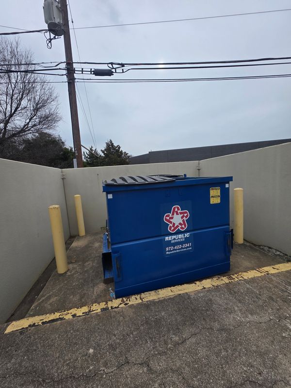 Dumpster Enclosure Clean Up
