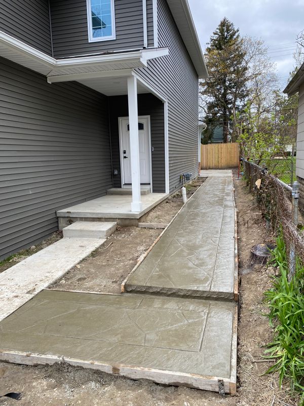 Stamped Concrete Installation