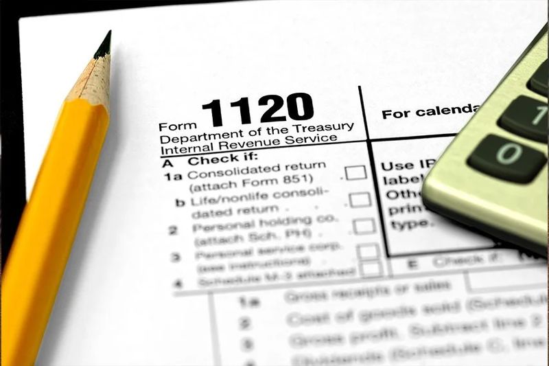 Corporate taxes forms 1120