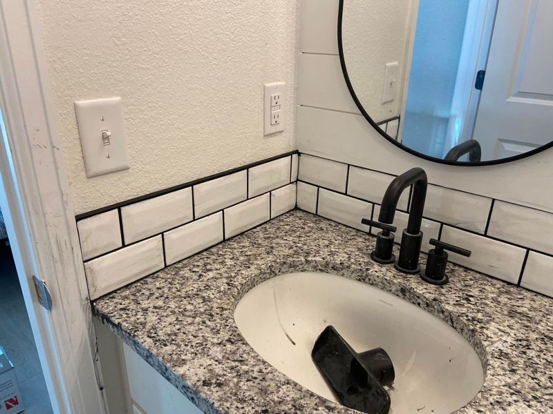 Backsplash Install 