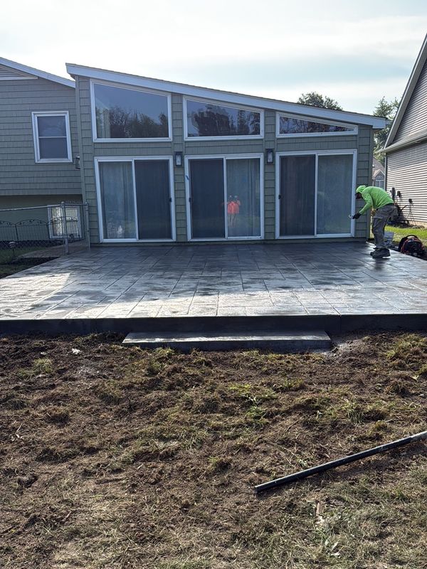 Stamped Concrete Installation