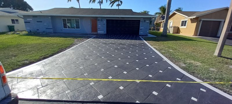 Stamped Concrete Installation