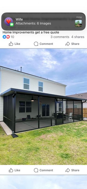 Panel Roof Screen Enclosure