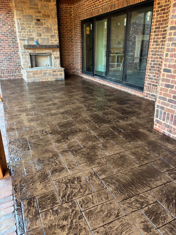 Stamped Concrete Installation