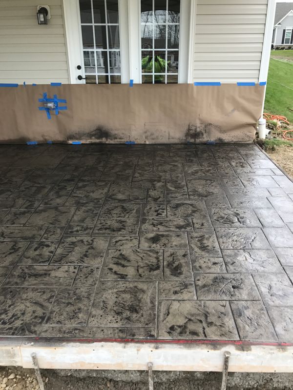 Stamped Concrete Installation