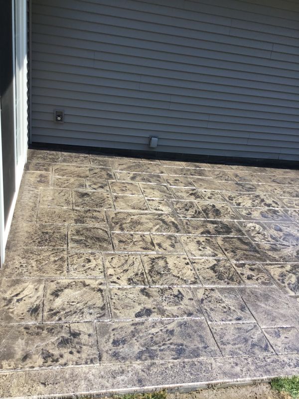 Stamped Concrete Installation