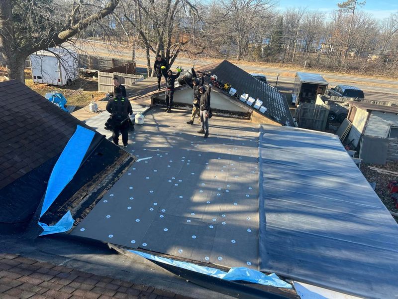 Low Slope rubber Roofing Installation
