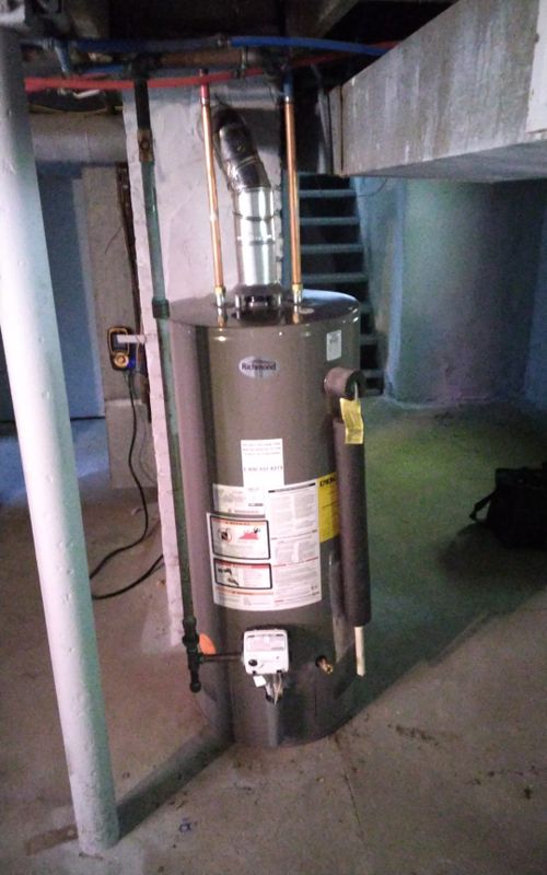 Efficient Comfort: Basement Water Heater Installation by Wade's Heating & Cooling