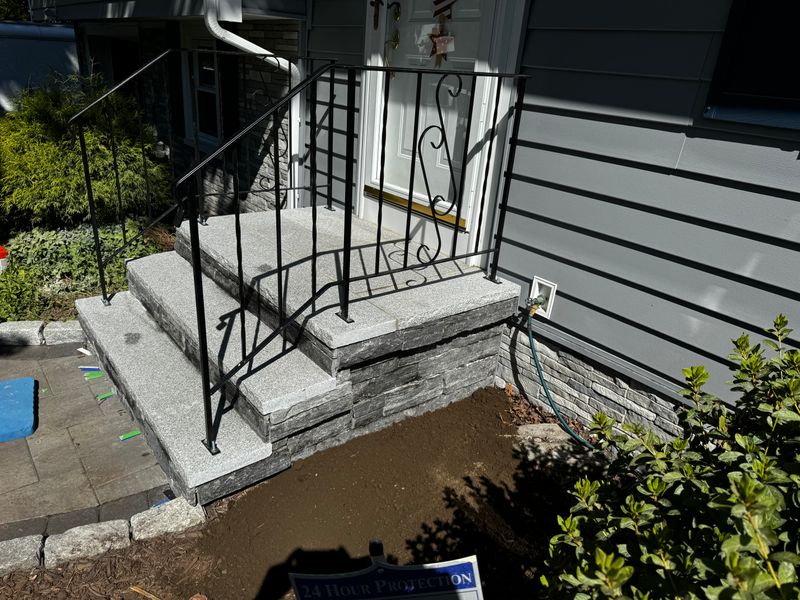 Andover Elegance: Transformative Paver Walkway & Patio Installation by Brouder & Sons Landscaping