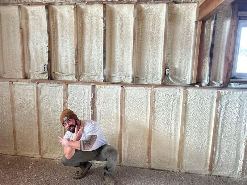 New Home Construction Spray Foam Insulation