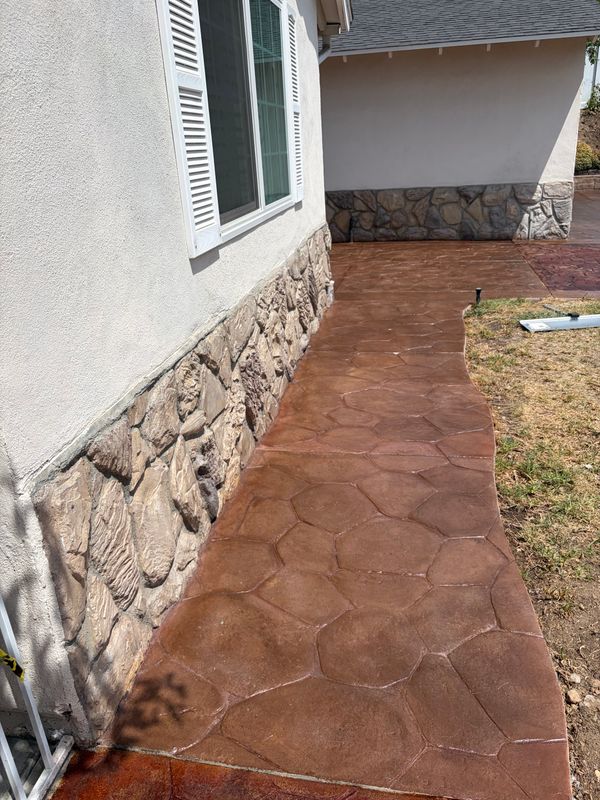 Stamped Concrete Installation
