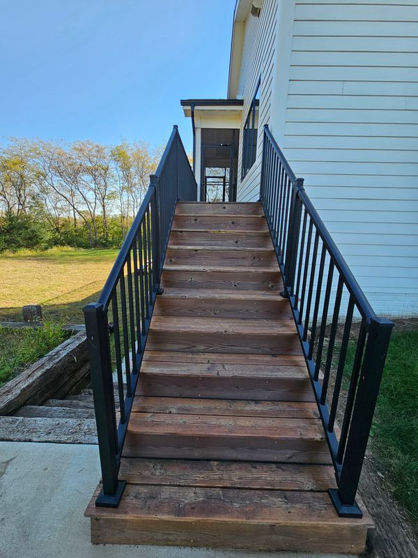 Deck staining 