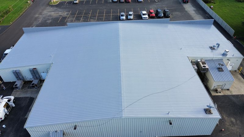 Metal roof installation