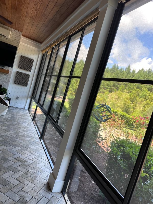 Vinyl window cleaning