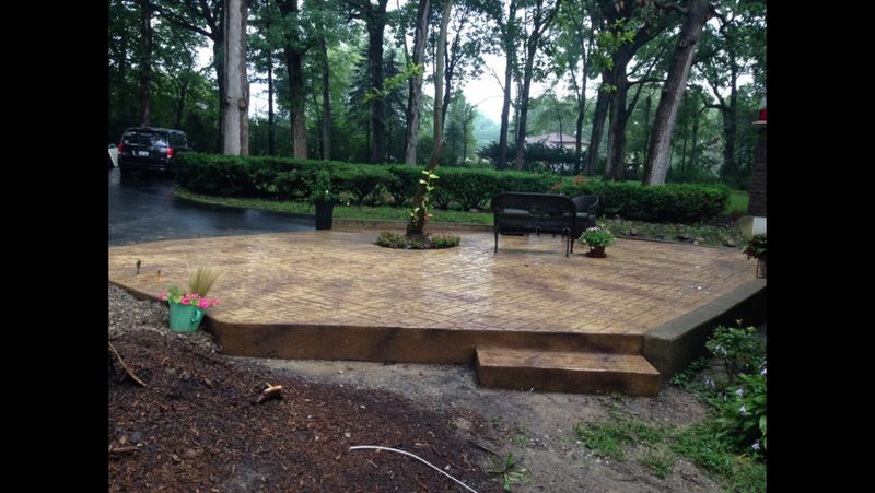 Stamped Concrete Installation