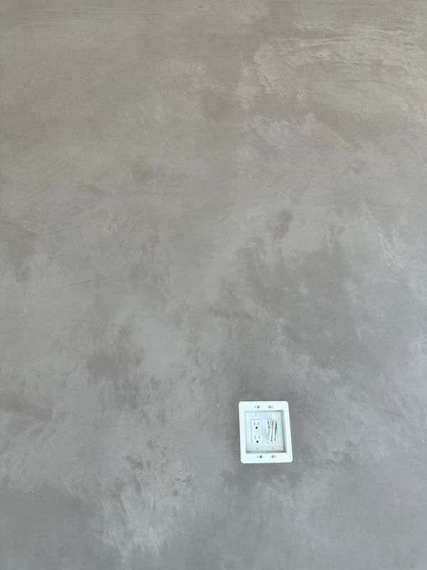 Micro cement floor and shower walls