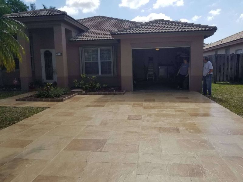 Stamped Concrete Installation