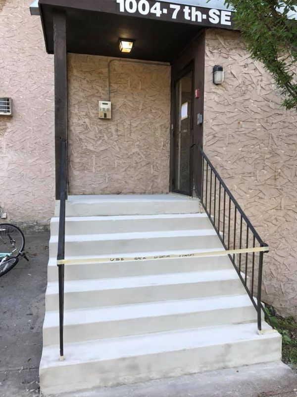 Concrete steps & stoop Installation/ Overcoat repair