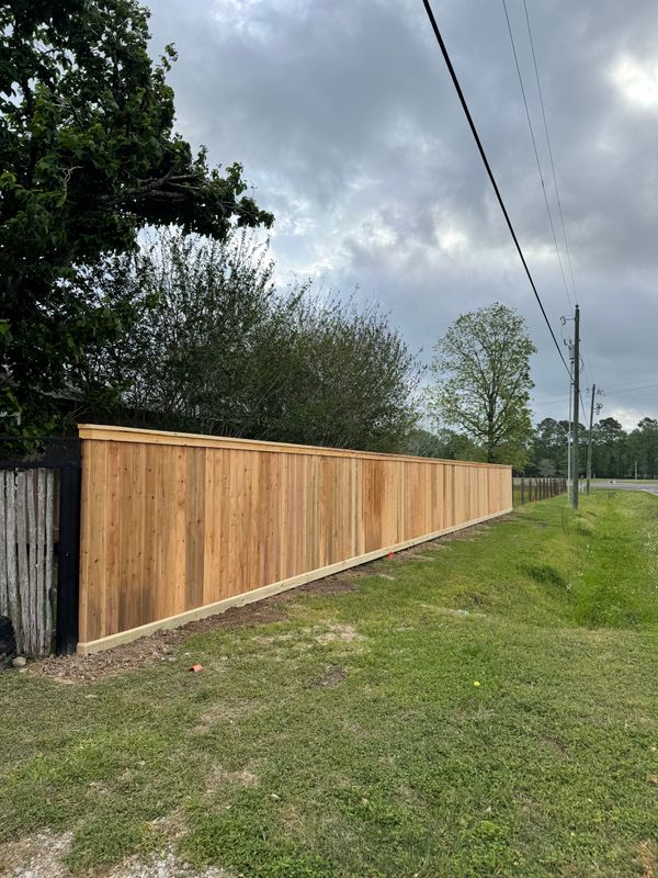 Residential Wooden Privacy Fencing