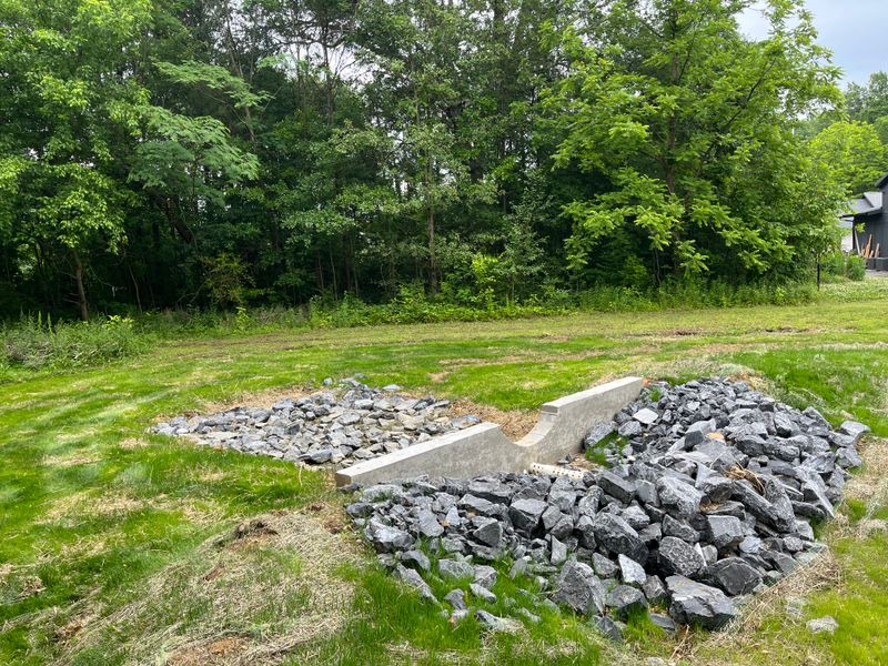 French drain and foundation waterproofing