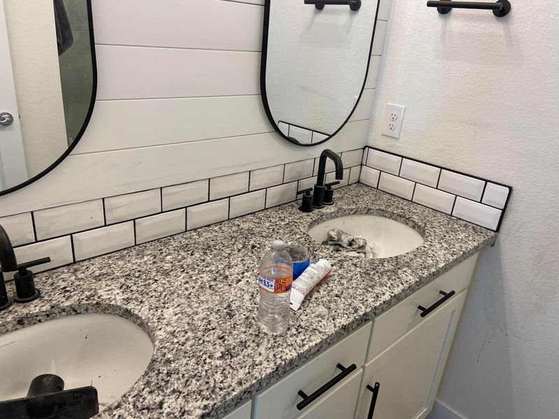 Backsplash Install 