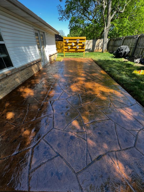 Stamped Concrete Installation