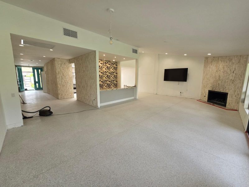 Cement Terrazo floor system