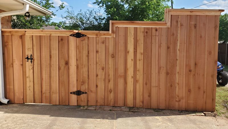 Custom 8-Foot Cedar Board-on-Board Privacy
