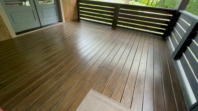 Exterior Deck staining & building