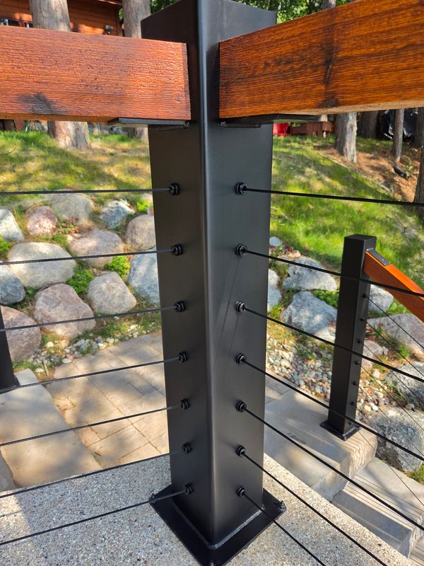 Cabin Elegance: Enhancing Outdoor Serenity with Timber Concepts' Custom Railings