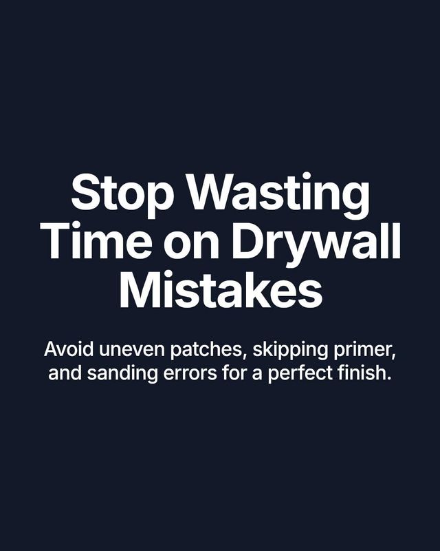 Drywall and Plastering