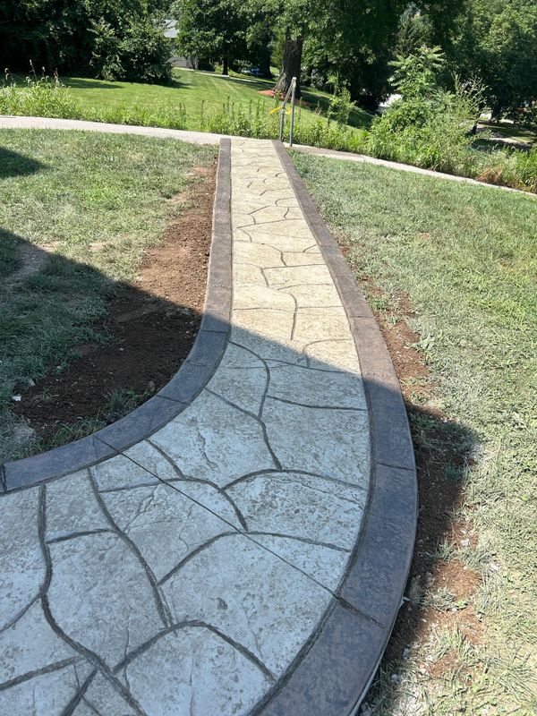 Stamped Concrete Installation