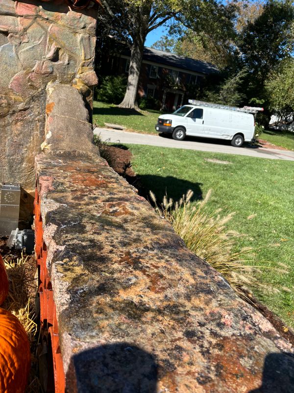 Reviving Elegance: Our Softwash Restoration of Ladue's Iconic Monuments