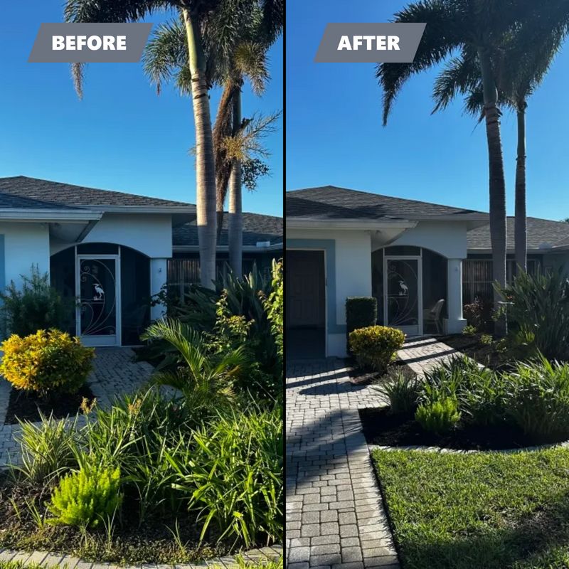 Mulch and Rock Installation