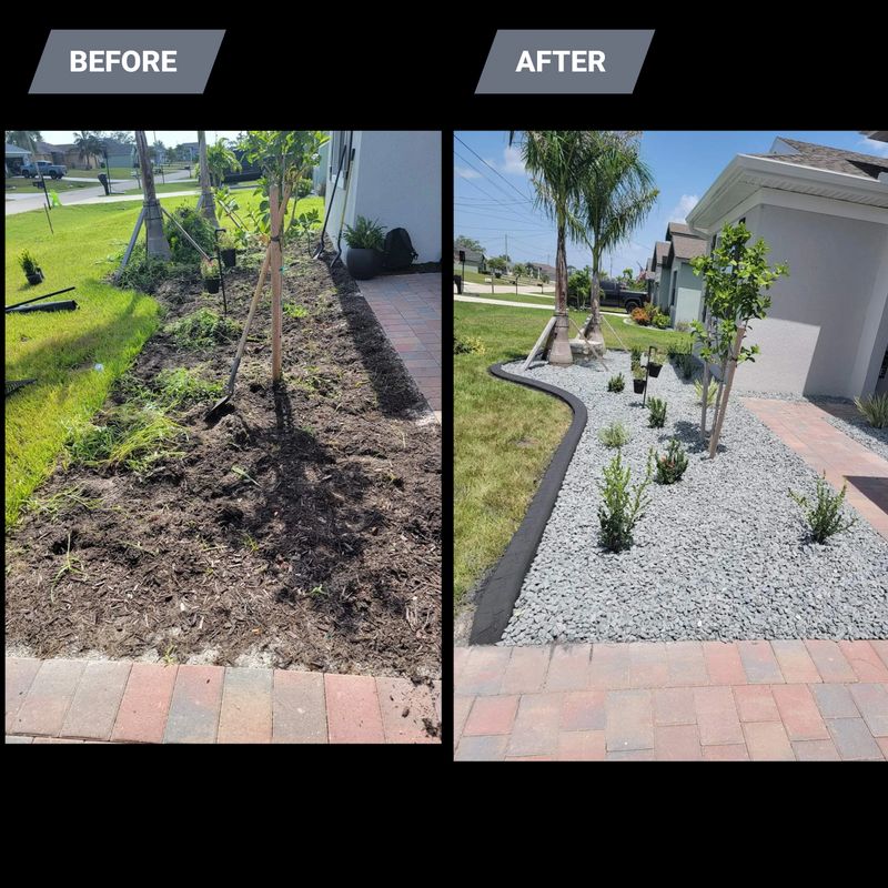 New Landscape Before and After