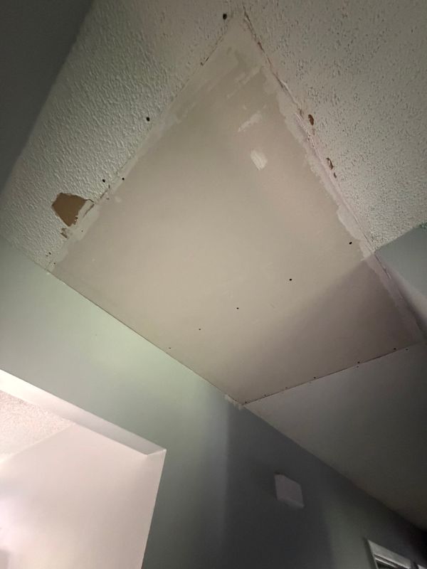 Ceiling Perfection: Transformative Mudding and Re-Spraying by TC Paints