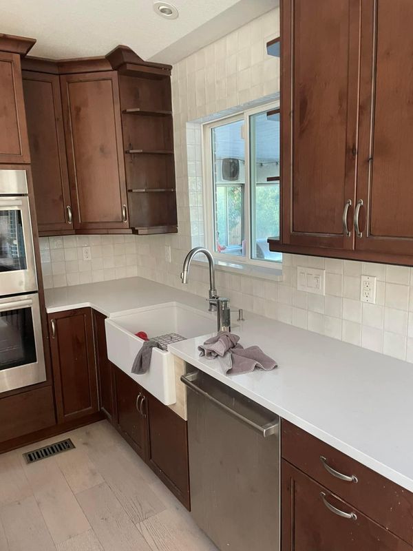 Backsplash Install 