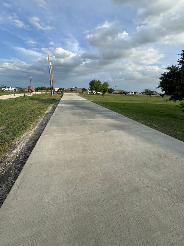 Flat work concrete