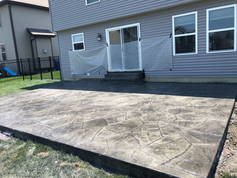 Stamped Concrete Installation