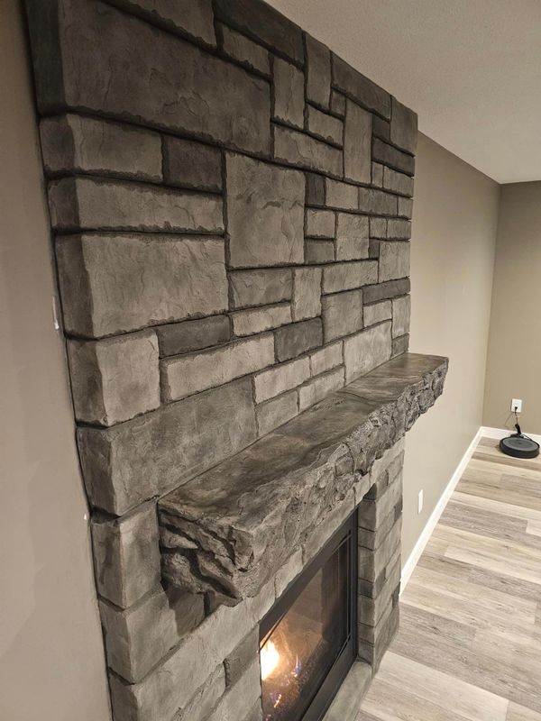 Interior fireplace & feature walls 