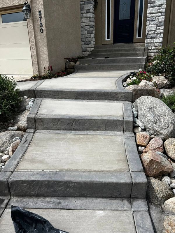 Stamped Concrete Installation