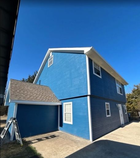 Allen's Comprehensive Exterior Transformation: Blackstone Roofing & Construction's Siding, Gutter, and Patio Excellence