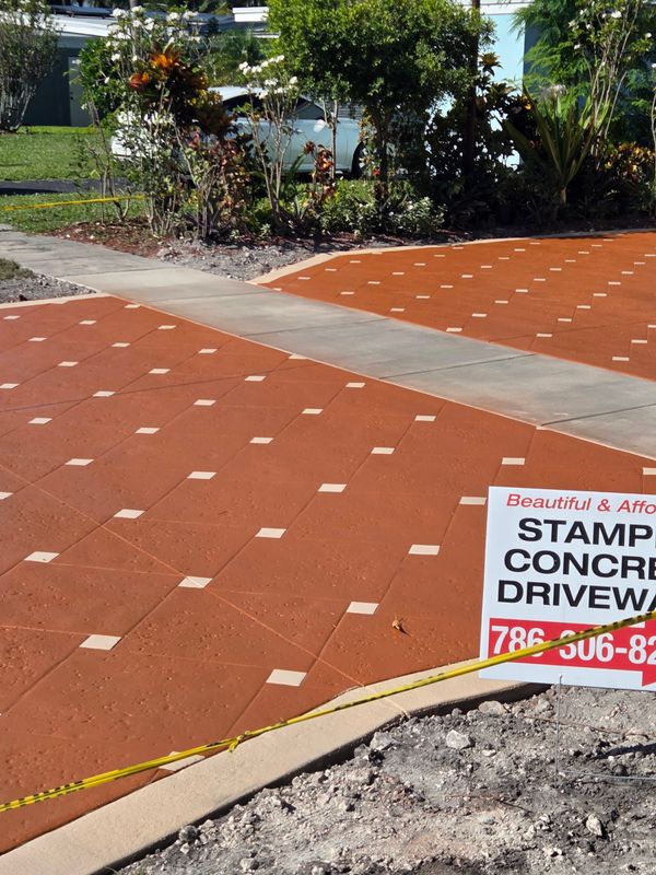 Stamped Concrete Installation