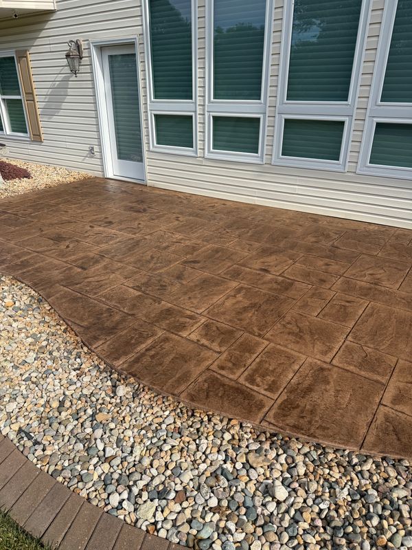 Stamped Concrete Installation