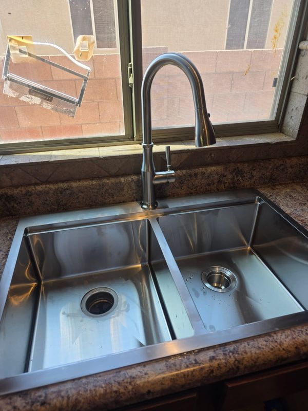 Sink and faucet replacement